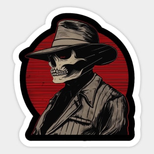 Pachuco Zoot Suit Skull Sticker